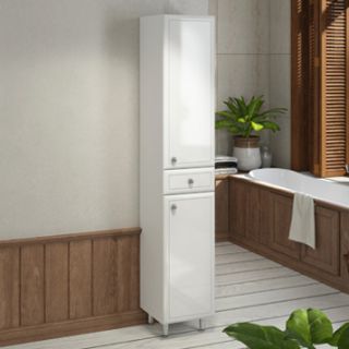 Comforty Шкаф-колонна "Сочи-35" белый глянец